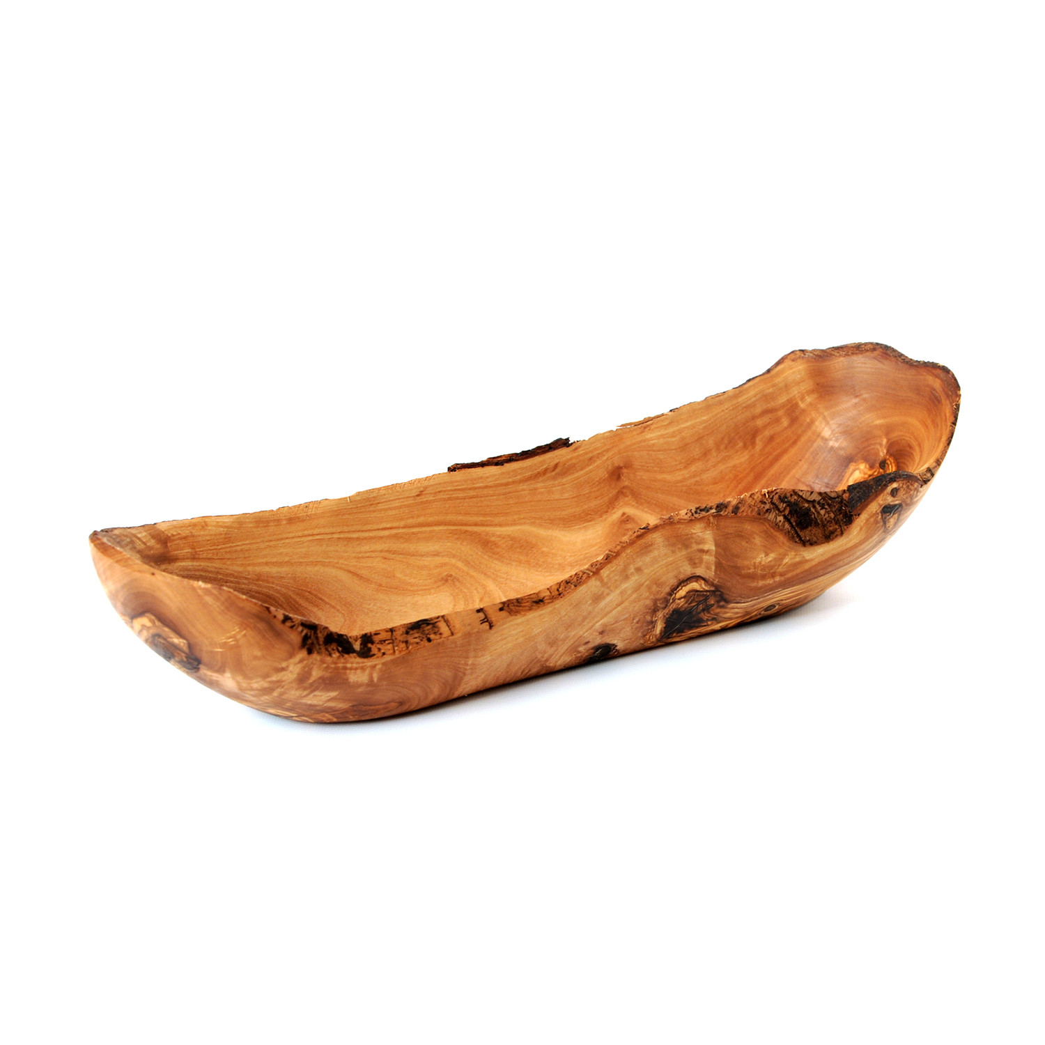 Olive Wood Rustic Edge Bread Basket BeldiNest Touch of Modern