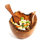 Olive Wood Rustic Salad Bowl
