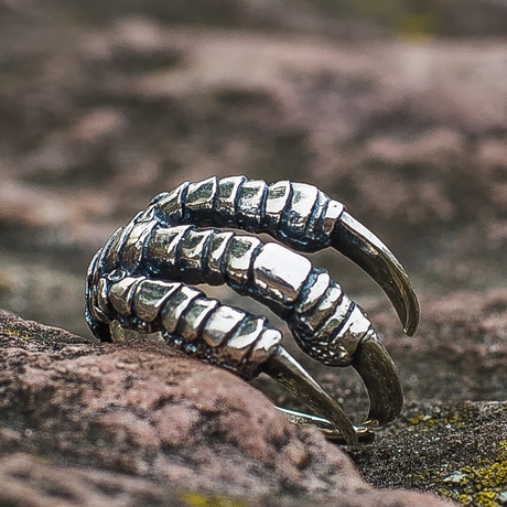 Animal Collection // Raven Claw Ring // Silver (7)