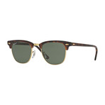 Clubmaster // Red Havana + Green // Polarized