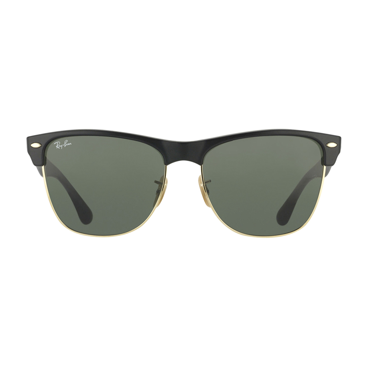 Oversized Clubmaster // Black + Green - Ray-Ban® - Touch of Modern