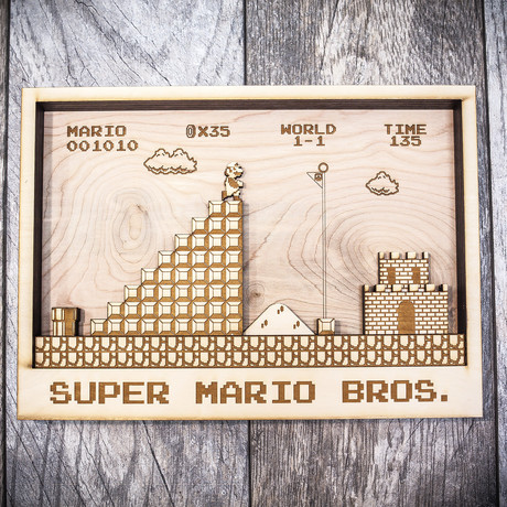 Super Mario Bros (7"W x 10"H x 1.5"D)