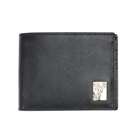 Versace Collection // Versace Bi-Fold Wallet // Black