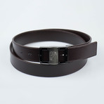 Medusa Head Mid Buckle Belt // Brown