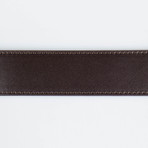 Medusa Head Inscribed Belt // Brown