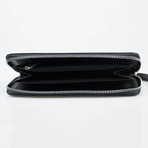 Large Zip-Around Wallet // Black