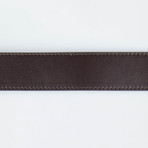 Medusa Metal Plate Belt // Brown