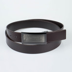 Medusa Metal Plate Belt // Brown