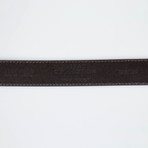 Two-Tone Medusa Head Buckle Belt // Brown