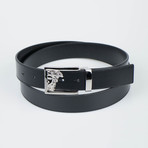 Medusa Buckle Belt // Black