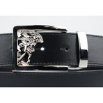 Medusa Buckle Belt // Black