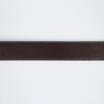 Two-Tone Medusa Head Buckle Belt // Brown