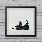 Happy POPek Giclee Print // Black (23.6"W x 23.6"H)