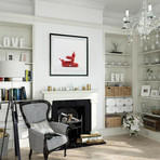 Howling Giclee Print // Red (23.6"W x 23.6"H)