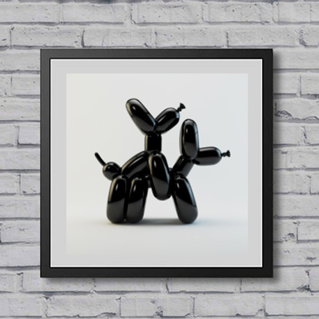 Humpek Giclee Print // Black (23.6"W x 23.6"H)