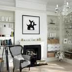 Humpek Giclee Print // Black (23.6"W x 23.6"H)