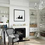 Happy POPek Giclee Print // Black (23.6"W x 23.6"H)