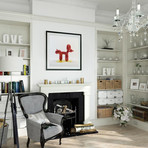 Peepek Giclee Print // Red (23.6"W x 23.6"H)