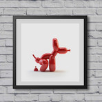 POPek Giclee Print // Red (23.6"W x 23.6"H)