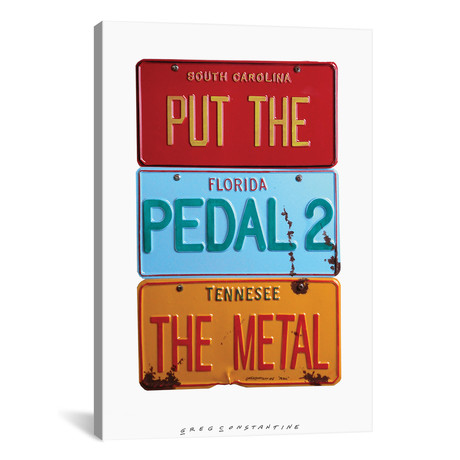 Pedal 2 The Metal // Gregory Constantine (18"W x 26"H x 0.75"D)