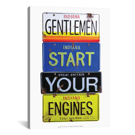 Start Your Engines // Gregory Constantine (12"W x 18"H x 0.75"D)