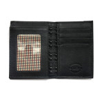 L-Fold Genuine Leather Wallet (Black)