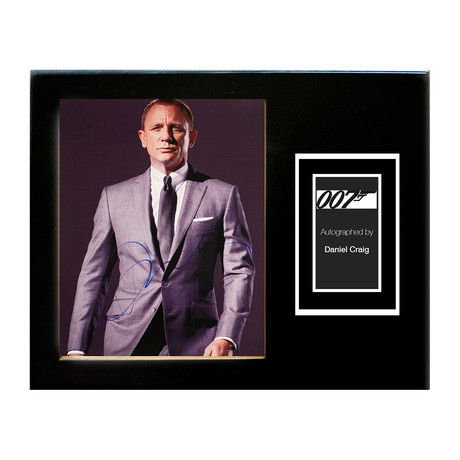 Framed Autographed Artist Series // James Bond