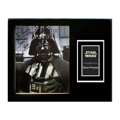 Framed Autographed Artist Series // Darth Vader // Artist Series III