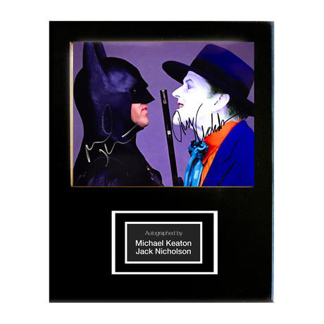 Framed Autographed Artist Series // Batman + The Joker