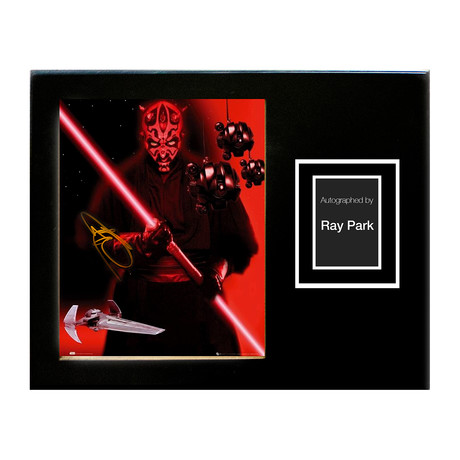 Framed Autographed Artist Series // Darth Maul