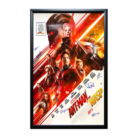 Framed Autographed Poster // Ant Man and The Wasp