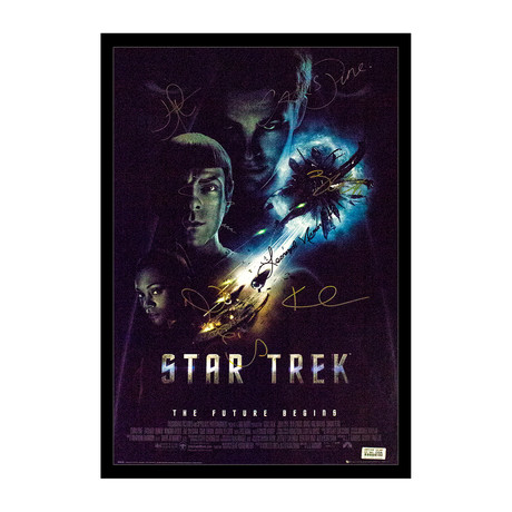 Framed Autographed Poster // Star Trek