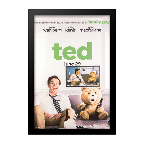 Framed Autographed Photo Insert // Ted