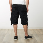 MST 101 Cargo Shorts // Black (S)