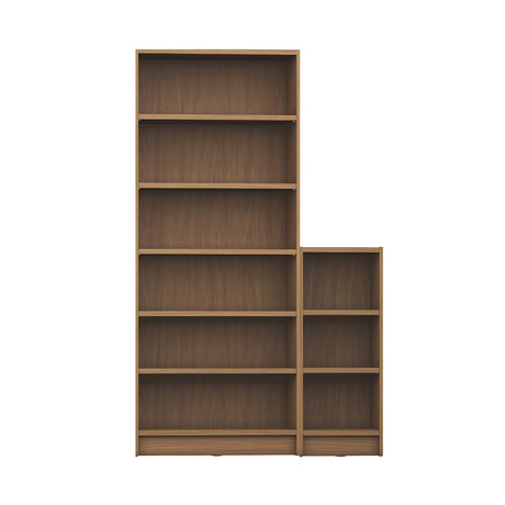 Marcel 2-Piece Bookcase // Wide + Narrow Shelves