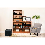 Marcel 2-Piece Bookcase // Wide Shelves