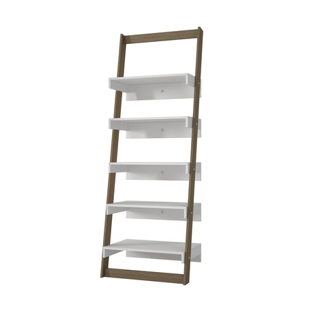 Daytona Ladder Shelf (White + Oak)