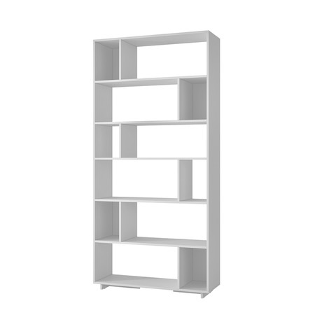 Carder 12-Shelf Bookcase (White)