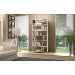 Carder 12-Shelf Bookcase (White)