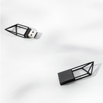 Empty Memory // Structure // USB Memory Stick (Silver)