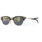Champlain Sunglasses // Matte Black + Brushed Gold