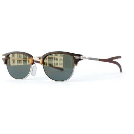 Champlain Sunglasses // Matte Walnut + Brushed Silver