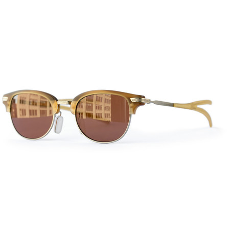 Champlain Sunglasses // Chestnut + White Gold