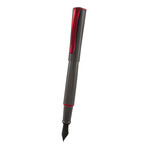 Impressa™ Fountain Pen // Gun Metal + Red Trim // Medium Nib