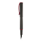 Impressa™ Fountain Pen // Gun Metal + Red Trim // Medium Nib