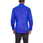 Warner Long-Sleeve Button-Up Shirt // Blue (M)