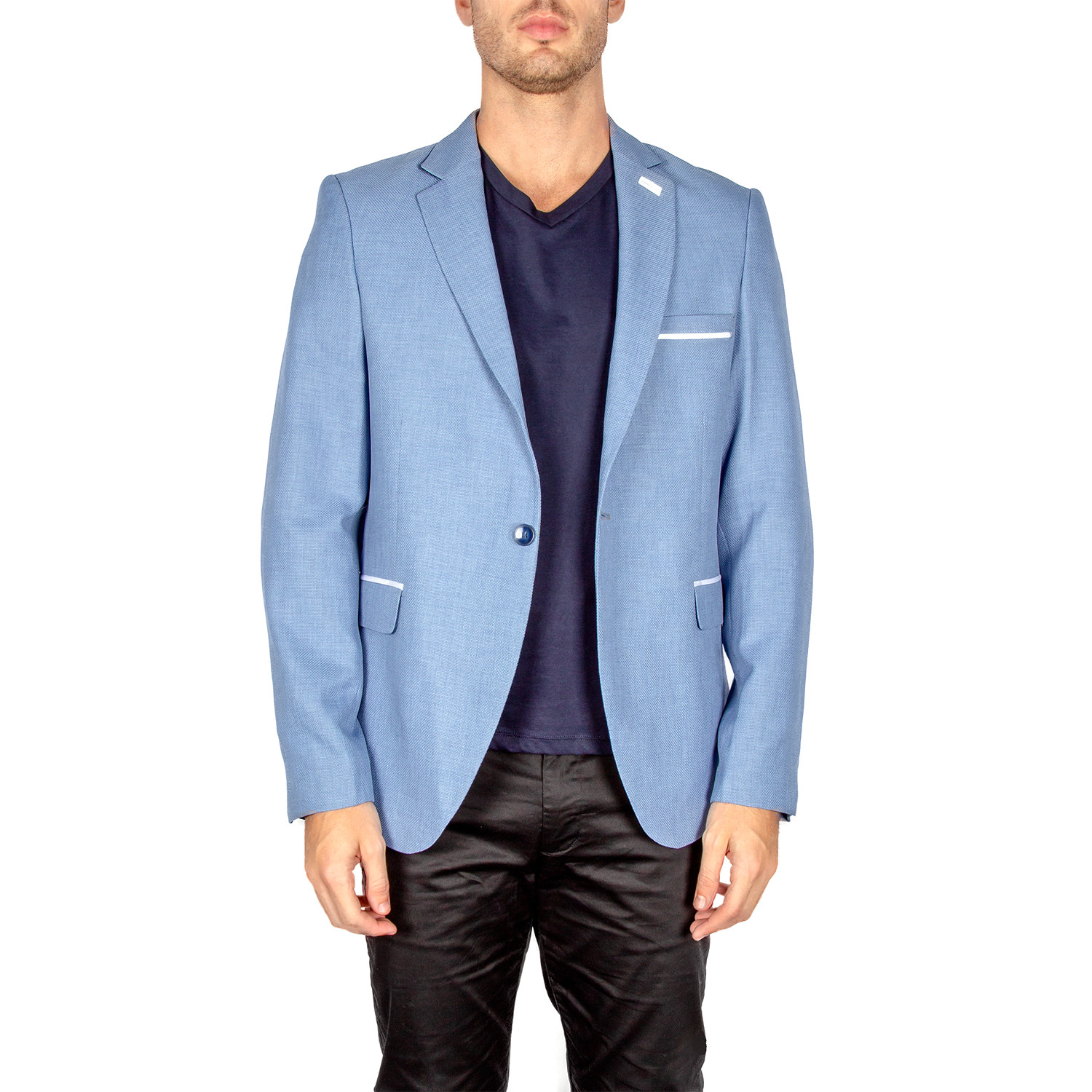 evening blue blazer
