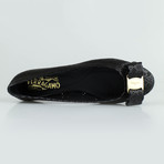 Varina Lasercut Ballet Flat // Black (US: 5.5)