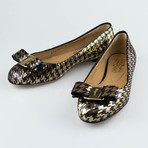 Varina Sequin Ballet Flats // Black + Gold (US: 5.5)