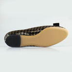 Varina Sequin Ballet Flats // Black + Gold (US: 5.5)